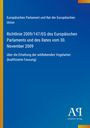 Text über die EU-Richtlinie zu Vogelschutz. Blauer Hintergrund mit gelbem Streifen links, Logo „ΑϜ Antiphon Verlag“ unten.