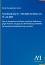 Text: Rat der Europäischen Union, Verordnung (EG) Nr. 1183/2005. Hintergrund: Blauer Farbverlauf, Logo „AR“.