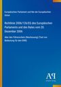 Europäisches Parlament und Rat der Europäischen Union, Richtlinie 2006/126/EG. Blaues Cover mit Verlagslogo.