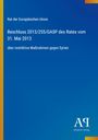 Titel: "Rat der Europäischen Union Beschluss 2013/255/GASP...", Antiphon Verlag Logo, blau-gelber Hintergrund.