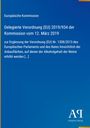 Text: "Europäische Kommission, Delegierte Verordnung (EU) 2019/934 der Kommission vom 12. März 2019 [...]", blauer Hintergrund.
