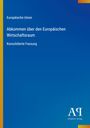 Text: "Europäische Union. Abkommen über den Europäischen Wirtschaftsraum. Konsolidierte Fassung." Blauer Hintergrund.
