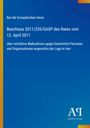 "Rat der Europäischen Union; Beschluss über restriktive Maßnahmen betreffend Iran. Blaues Design mit Antiphon Verlag-Logo."