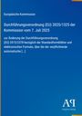 Europäische Kommission: Durchführungsverordnung (EU) 2025/1325 der Kommission vom 7. Juli 2025, Buch