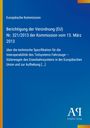Europäische Kommission: Berichtigung der Verordnung (EU) Nr. 321/2013 der Kommission vom 13. März 2013, Buch