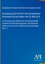 Europäisches Parlament, Verordnung (EU) 2019/817, Interoperabilität der EU-Informationssysteme. Blaues Cover mit Logo.
