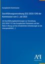 Europäische Kommission, Durchführungs­verordnung (EU) 2025/1290. Blauer Hintergrund, weißer Text, Antiphon Verlag Logo.