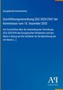 Europäische Kommission: Durchführungsverordnung (EU) 2025/2547 der Kommission vom 10. Dezember 2025, Buch