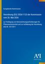 Text „Europäische Kommission, Verordnung (EU) 2026/1123, 26. Mai 2026.“ Autorenname unten. Blauer Hintergrund.