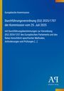 Europäische Kommission: Durchführungsverordnung (EU) 2025/1707 der Kommission vom 25. Juli 2025, Buch