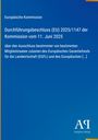Europäische Kommission: Durchführungsbeschluss (EU) 2025/1147 der Kommission vom 11. Juni 2025, Buch