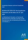 Europäisches Parlament und Rat der Europäischen Union: Richtlinie (EU) 2026/1021 des Europäischen Parlaments und des Rates vom 29. April 2026, Buch