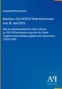 Europäische Kommission, Beschluss (EU) 2025/2178 der Kommission. Logo unten rechts. Hintergrund in Blau.