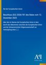 Rat der Europäischen Union: Beschluss (EU) 2026/181 des Rates vom 12. Dezember 2025, Buch