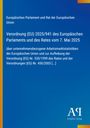 Blauer Hintergrund, weißer Text über EU-Verordnung und Arbeitsmarktstatistiken. Logo unten rechts mit "Antiphon Verlag".