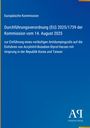Text über EU-Verordnung zu Antidumpingzoll auf Acrylnitril-Butadien-Styrol-Harze. Blaues Hintergrunddesign. Logos vorhanden.