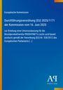 Europäische Kommission: Durchführungsverordnung (EU) 2025/1171 der Kommission vom 16. Juni 2025, Buch