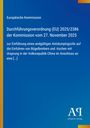 Europäische Kommission: Durchführungsverordnung (EU) 2025/2386 der Kommission vom 27. November 2025, Buch