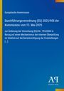 Europäische Kommission: Durchführungsverordnung (EU) 2025/905 vom 12. Mai 2025. Blauer Hintergrund, rechts AO-Logo.