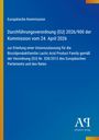 Europäische Kommission: Durchführungsverordnung (EU) 2026/900 der Kommission vom 24. April 2026, Buch