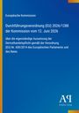 Text: Durchführung zu Verordnung (EU) 2026/1288 über Aussetzung der Derivathandelspflicht. Blaues, gradientes Design.