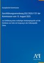 Europäische Kommission: Durchführungsverordnung (EU) 2025/1737 der Kommission vom 13. August 2025, Buch