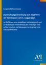 Europäische Kommission: Durchführungsverordnung (EU) 2025/1717 der Kommission vom 5. August 2025, Buch