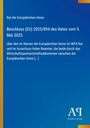 Rat der Europäischen Union: Beschluss (EU) 2025/894 des Rates vom 5. Mai 2025, Buch