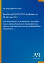 Rat der Europäischen Union: Beschluss (EU) 2025/2165 des Rates vom 20. Oktober 2025, Buch