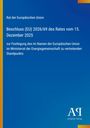 Rat der Europäischen Union: Beschluss (EU) 2026/69 des Rates vom 15. Dezember 2025, Buch