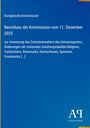 Europäische Kommission, Beschluss der Kommission vom 11. Dezember 2025. Blau mit Antiphon Verlag Logo unten.