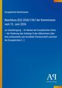 Europäische Kommission, Beschluss (EU) 2026/1367 vom 15. Juni 2026, Genehmigung im Namen der EU. Blau mit gelbem Rand.