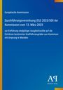 Europäische Kommission: Durchführungsverordnung (EU) 2025/500 der Kommission vom 13. März 2025, Buch