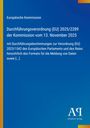 Europäische Kommission: Durchführungsverordnung (EU) 2025/2289 der Kommission vom 13. November 2025, Buch