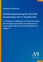 Europäische Kommission: Durchführungsverordnung (EU) 2025/2520 der Kommission vom 15. Dezember 2025, Buch