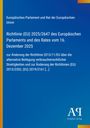 Europäisches Parlament und Rat der Europäischen Union: Richtlinie (EU) 2025/2647 des Europäischen Parlaments und des Rates vom 16. Dezember 2025, Buch