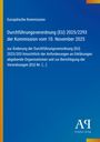 Europäische Kommission: Durchführungsverordnung (EU) 2025/2293 der Kommission vom 10. November 2025, Buch