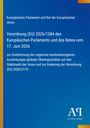 Europäisches Parlament und Rat der Europäischen Union: Verordnung (EU) 2026/1384 des Europäischen Parlaments und des Rates vom 17. Juni 2026, Buch