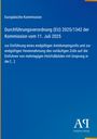 Europäische Kommission: Durchführungsverordnung (EU) 2025/1342 der Kommission vom 11. Juli 2025, Buch