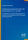 Europäische Kommission: Durchführungsverordnung (EU) 2025/1189 der Kommission vom 13. Juni 2025, Buch