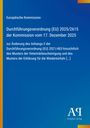 Europäische Kommission: Durchführungsverordnung (EU) 2025/2615 der Kommission vom 17. Dezember 2025, Buch