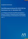 Europäische Kommission: Durchführungsverordnung (EU) 2025/2303 der Kommission vom 14. November 2025, Buch