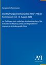 Europäische Kommission: Durchführungsverordnung (EU) 2025/1732 der Kommission vom 13. August 2025, Buch