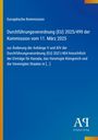 Europäische Kommission: Durchführungsverordnung (EU) 2025/499 der Kommission vom 11. März 2025, Buch