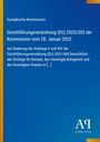 Europäische Kommission: Durchführungsverordnung (EU) 2025/203 der Kommission vom 28. Januar 2025, Buch