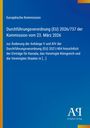 Europäische Kommission: Durchführungsverordnung (EU) 2026/737 der Kommission vom 23. März 2026, Buch