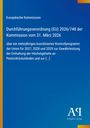 Europäische Kommission: Durchführungsverordnung (EU) 2026/748 der Kommission vom 31. März 2026, Buch