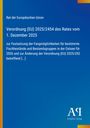 Rat der Europäischen Union: Verordnung (EU) 2025/2454 des Rates vom 1. Dezember 2025, Buch