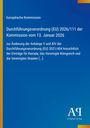 Text über EU-Durchführungsverordnung, Änderung für Kanada, UK, USA. Blau-gelber Hintergrund, Logo "AP Antiphon Verlag".