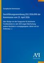 Europäische Kommission: Durchführungsverordnung (EU) 2026/890 der Kommission vom 23. April 2026, Buch